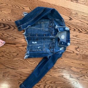 Stoned distressed Jean jacket